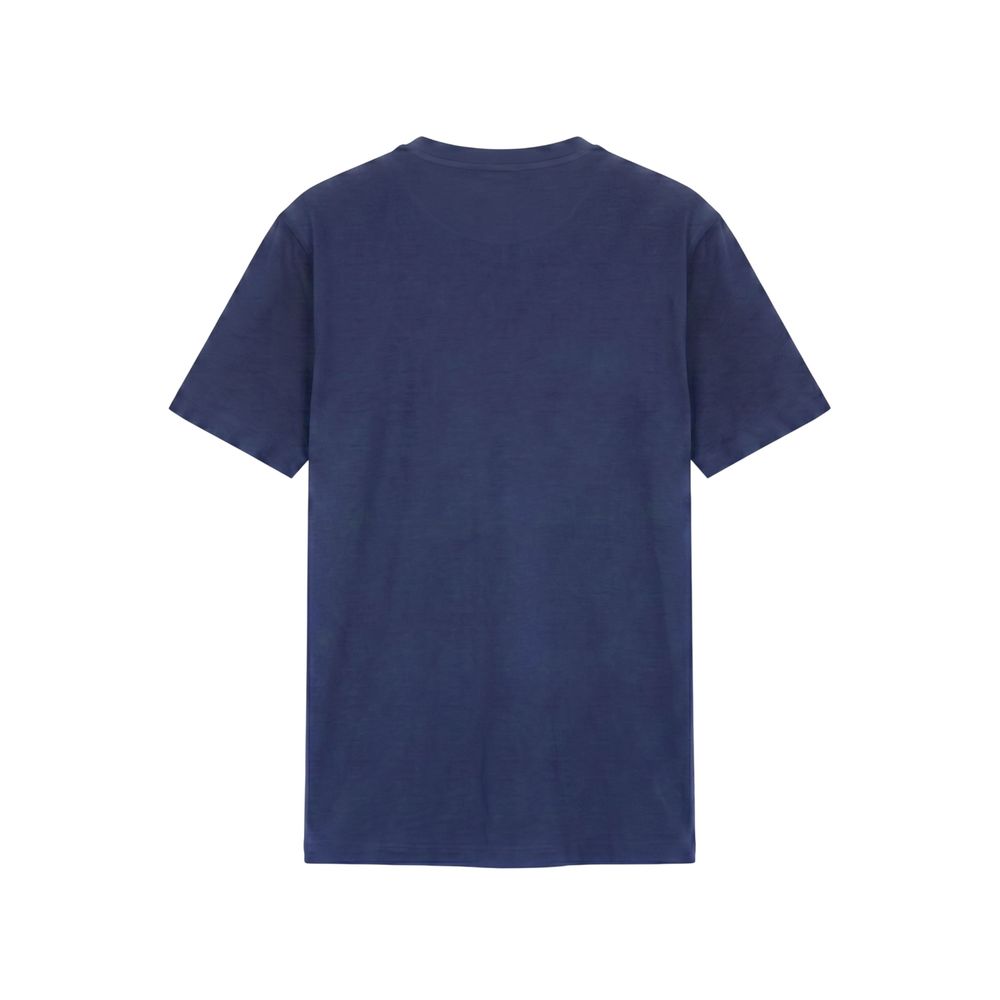 Baldinini Trend Blue Cotton Men T-Shirt - Eljoys Fashion 