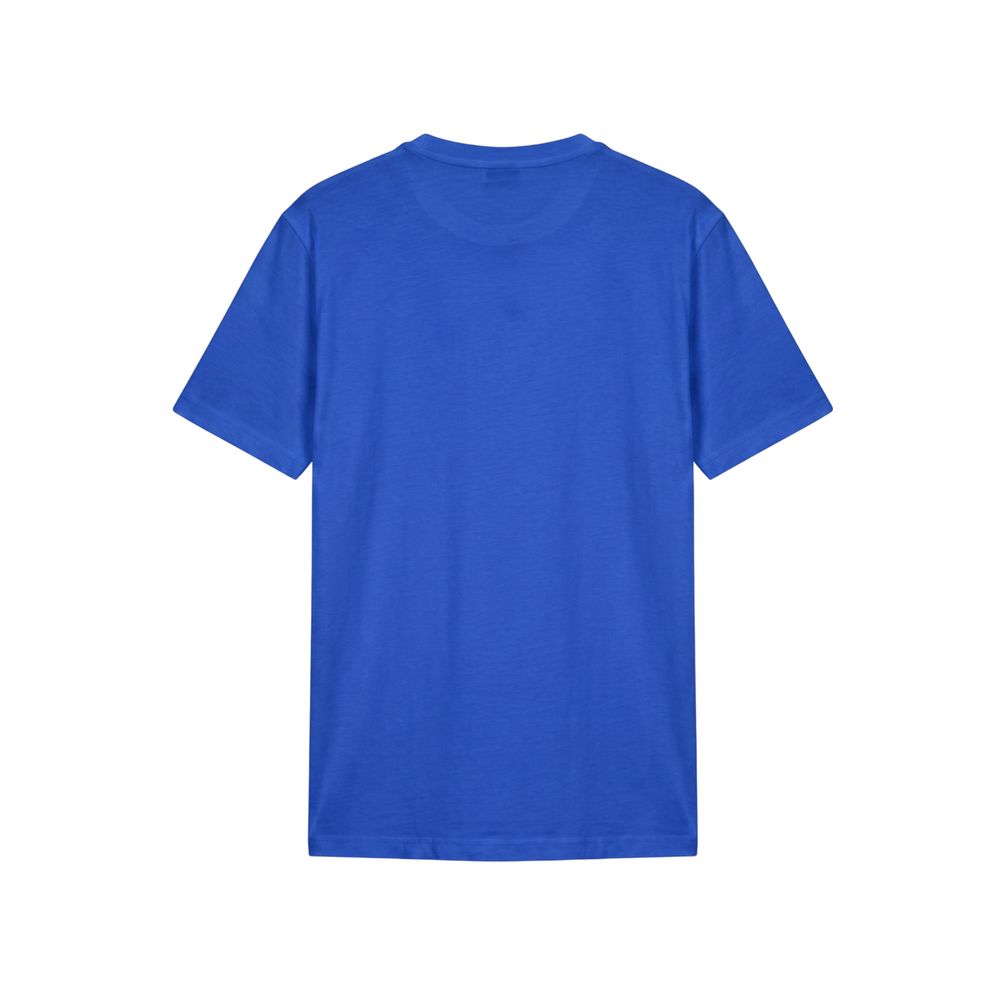 Baldinini Trend Blue Cotton Men T-shirt - Eljoys Fashion 
