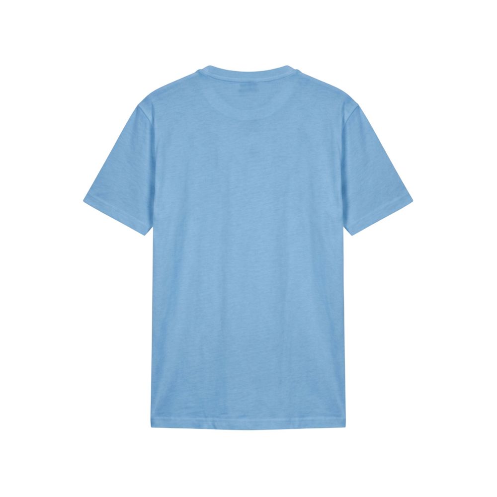 Baldinini Trend Light Blue Cotton Men T-Shirt - Eljoys Fashion 