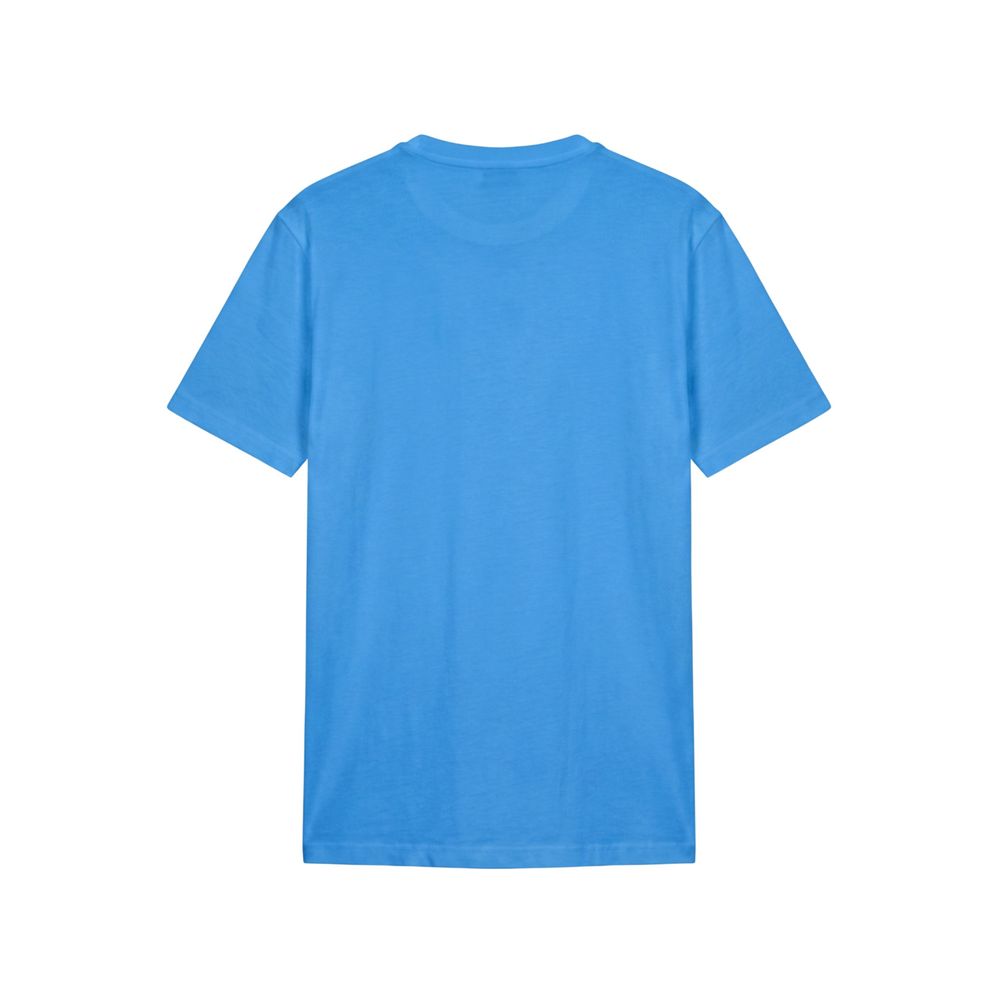 Baldinini Trend Light Blue Cotton Men T-shirt - Eljoys Fashion 