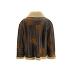Valstar Brown Lamb Ovis Aries Leather Jacket