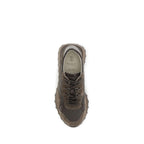 Brunello Cucinelli Brown Calf Leather Bos Taurus Athletic Sneakers - Eljoys Fashion 
