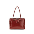 The Attico Red Calf Leather Bos Taurus Shoulder Bag