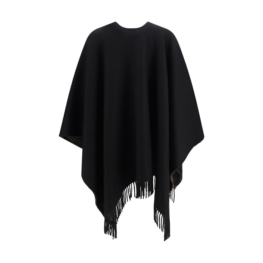 Fendi Black Wool Oves Aries Scarf - Eljoys Fashion 