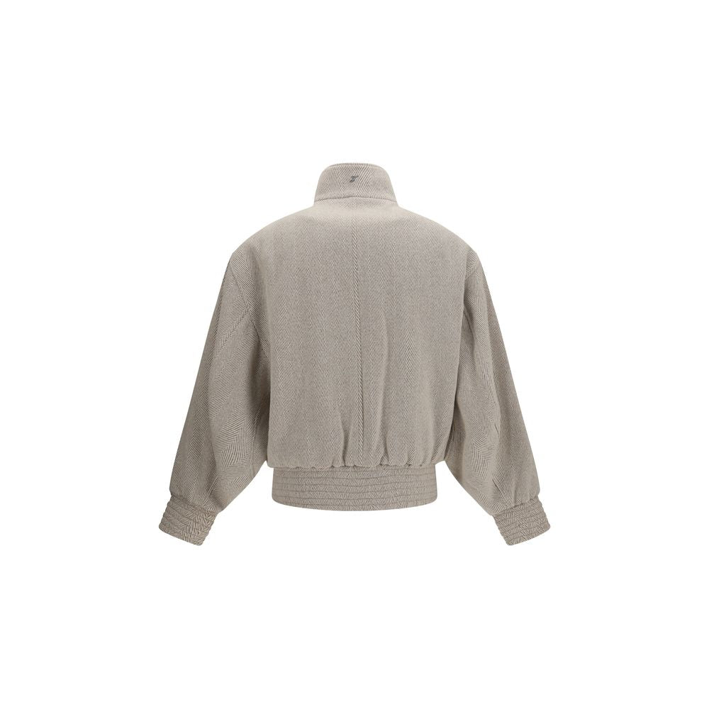 Jacquemus Beige Wool Oves Aries Bomber - Eljoys Fashion 