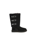 UGG Black Suede Leather Lace-Up Boots - Eljoys Fashion 