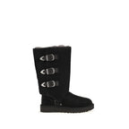 UGG Black Suede Leather Lace-Up Boots - Eljoys Fashion 