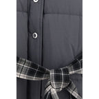 MARBELL Gray Polyamide Full-Length Jacket - Eljoys Fashion 