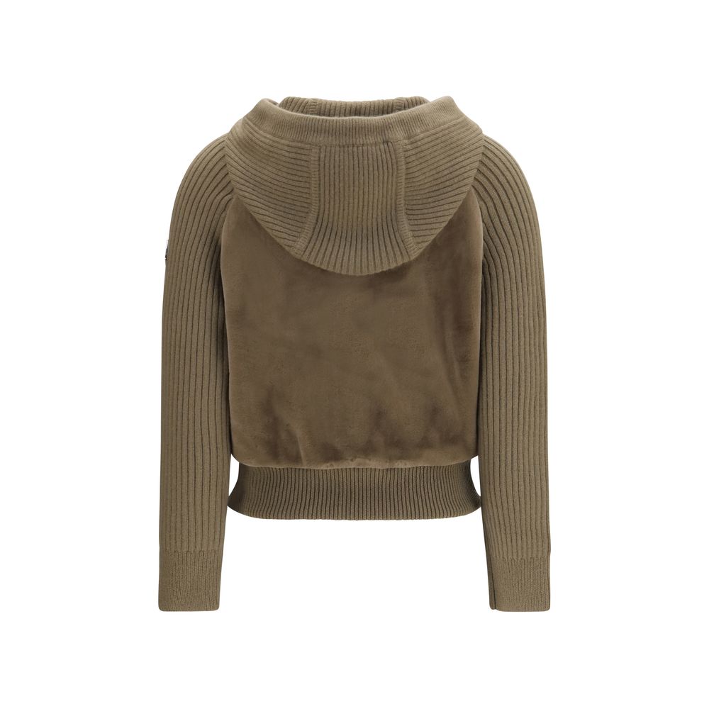 Moose Knuckles Brown Wool Oves Aries Hoodie - Eljoys Fashion 