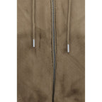 Moose Knuckles Brown Wool Oves Aries Hoodie - Eljoys Fashion 