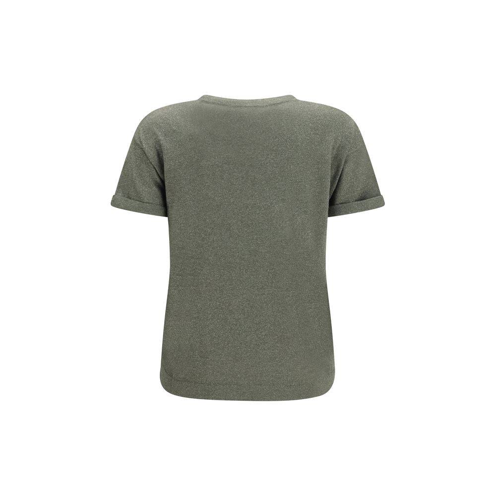 Brunello Cucinelli Bicolor Nylon T-Shirt - Eljoys Fashion 