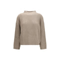 Brunello Cucinelli Beige Wool Oves Aries Turtleneck - Eljoys Fashion 