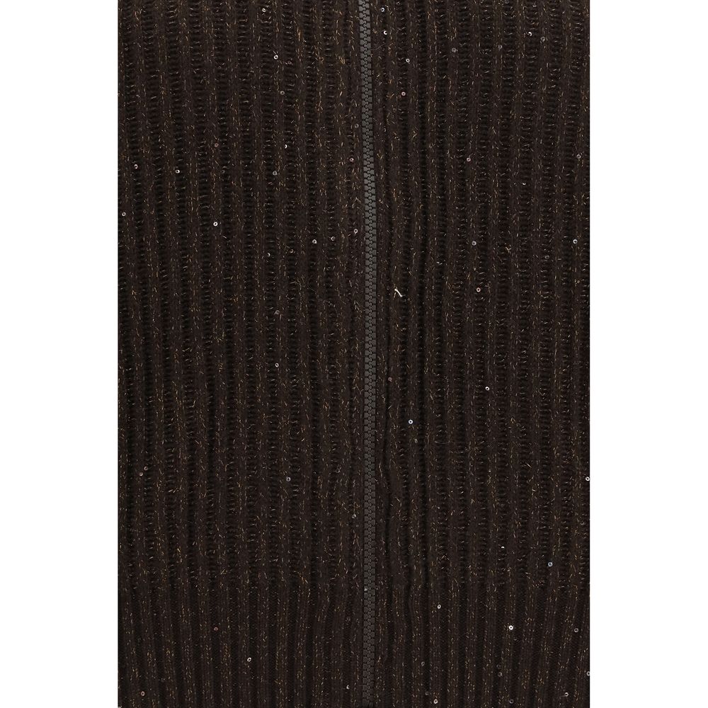 Brunello Cucinelli Brown Cashmere Sweatshirt - Eljoys Fashion 