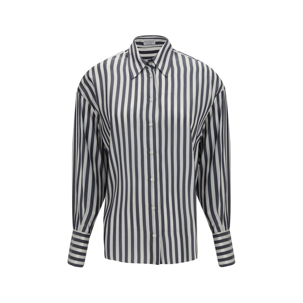 Brunello Cucinelli Multicolor Silk Shirt - Eljoys Fashion 