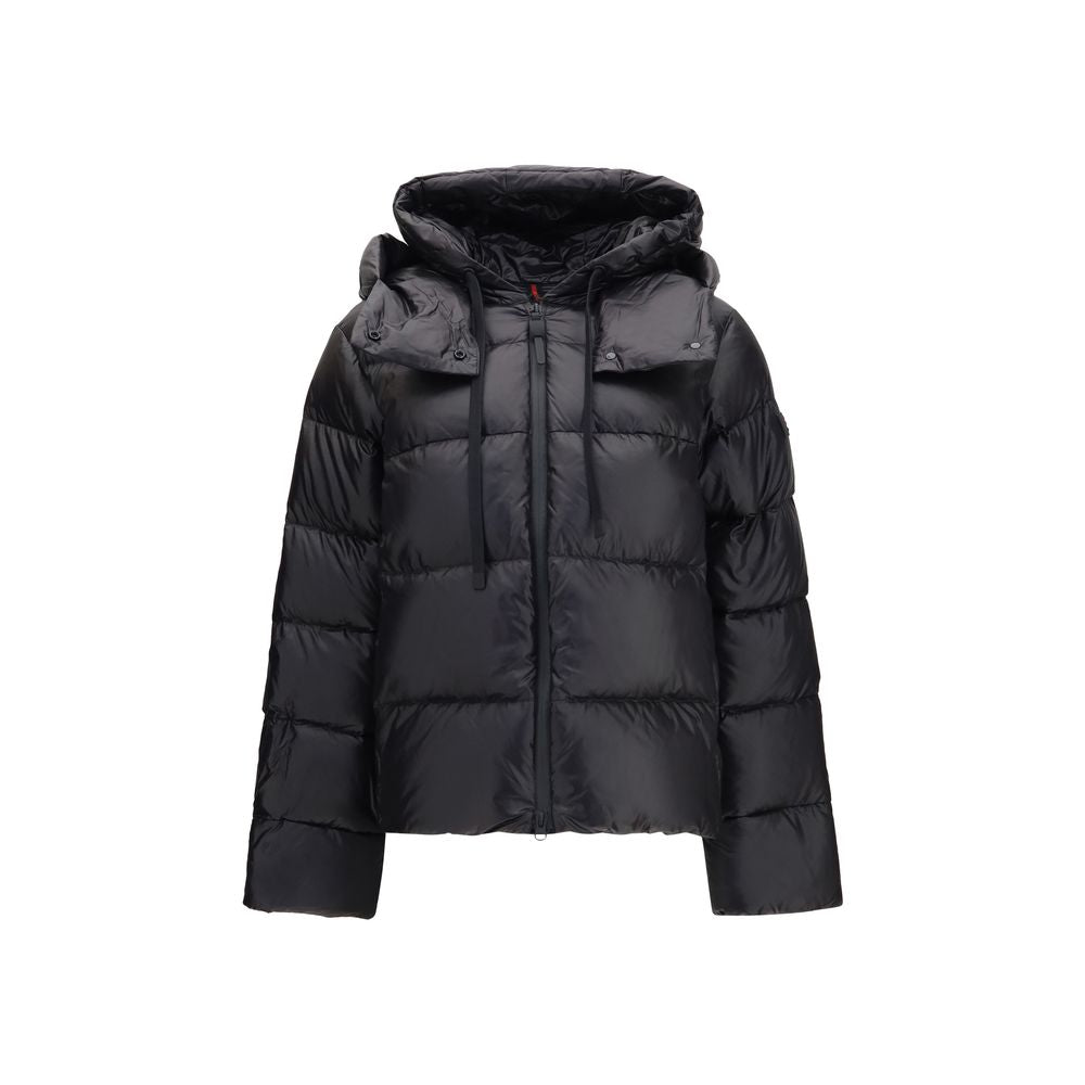 Peuterey Black Polyamide Full-Length Jacket - Eljoys Fashion 