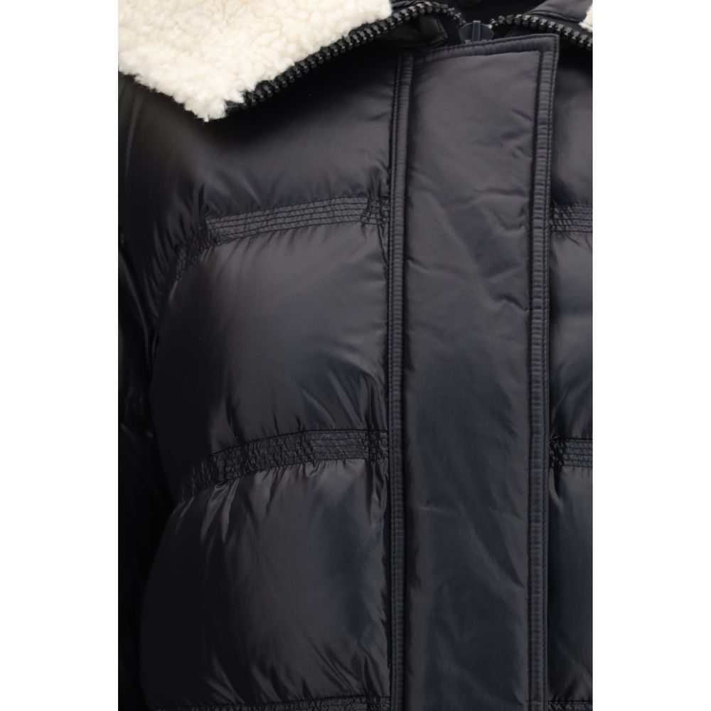 Peuterey Black Polyamide Full-Length Jacket - Eljoys Fashion 
