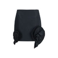 Blumarine Black Polyester Mini Skirt - Eljoys Fashion 