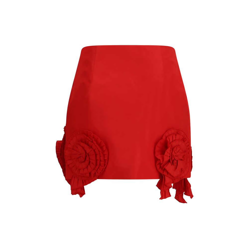 Blumarine Red Polyester Mini Skirt - Eljoys Fashion 