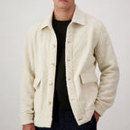 Autore Beige Virgin Wool Full-Length Jacket - Eljoys Fashion 