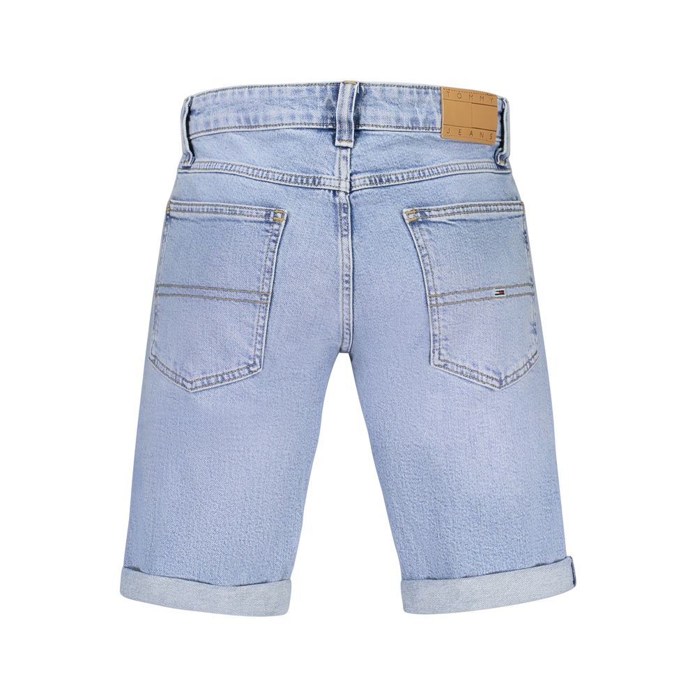 Tommy Hilfiger Azzurro Cotton Men's Denim Short - Eljoys Fashion 