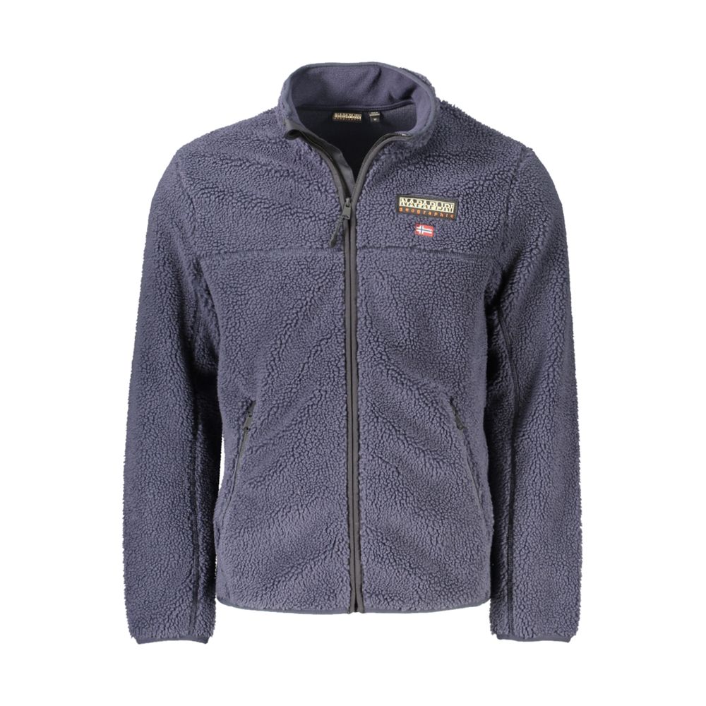 Napapijri Blue Polyester Men's Sweatshirt - Eljoys Fashion 