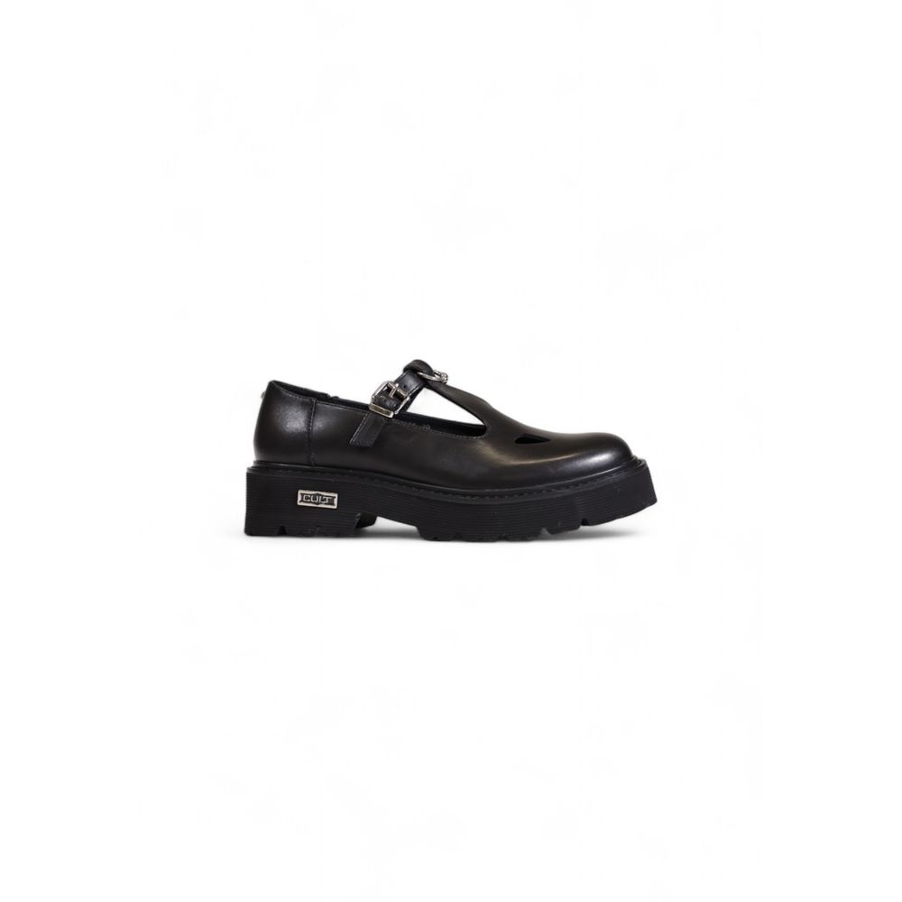 Cult Black Leather Platform Pumps - Eljoys Fashion 