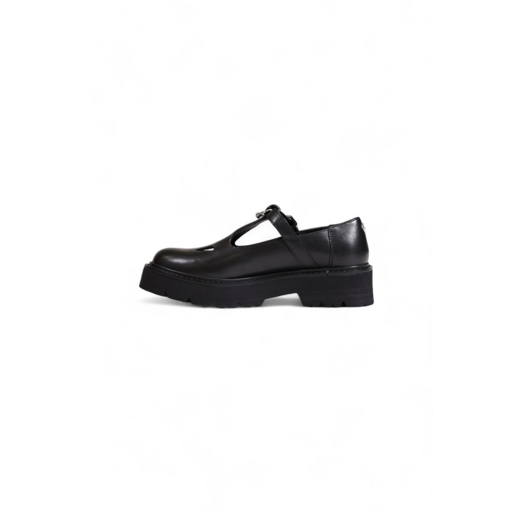 Cult Black Leather Platform Pumps - Eljoys Fashion 