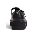 Cult Black Leather Platform Pumps - Eljoys Fashion 