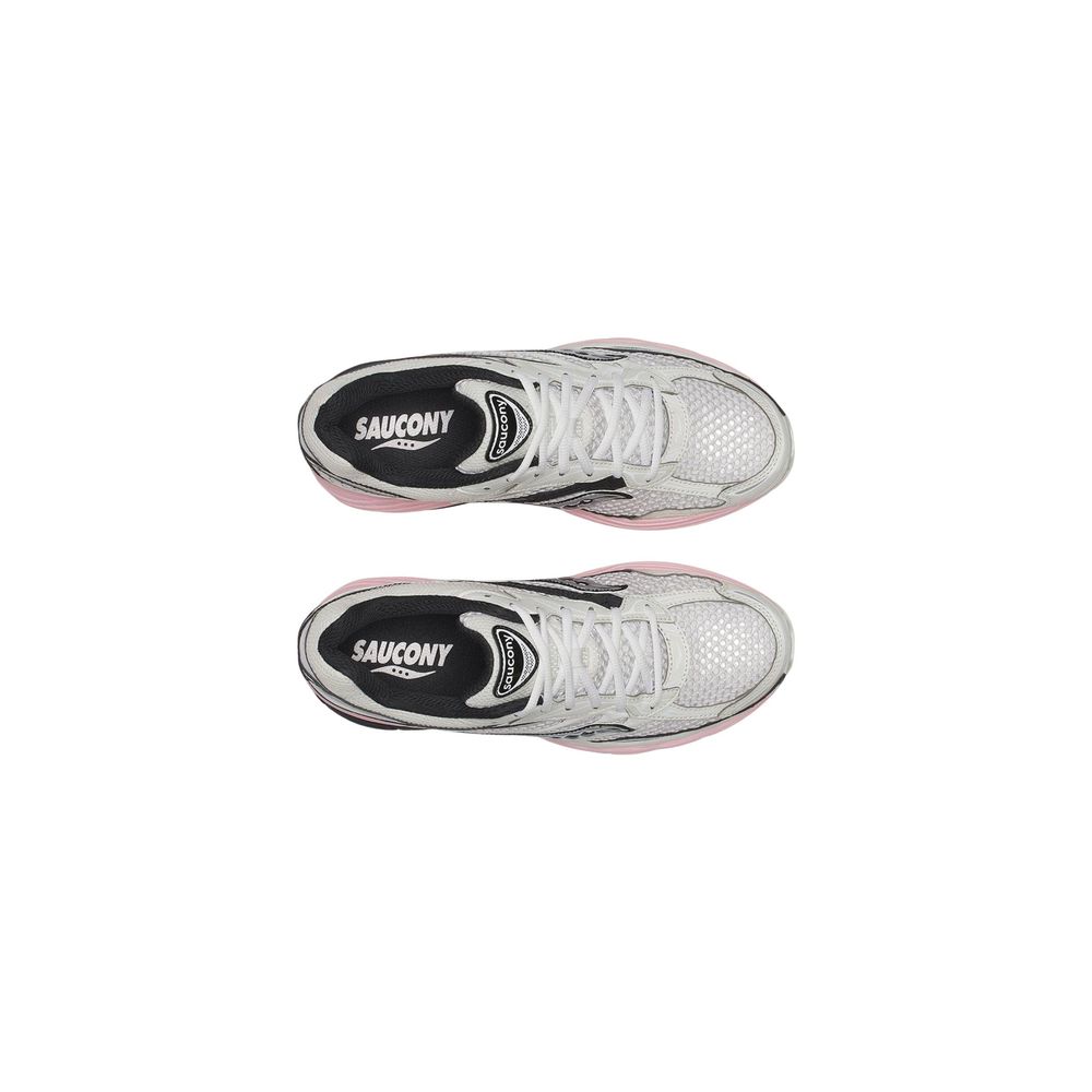 Saucony White Synthetic Athletic Sneakers - Eljoys Fashion 