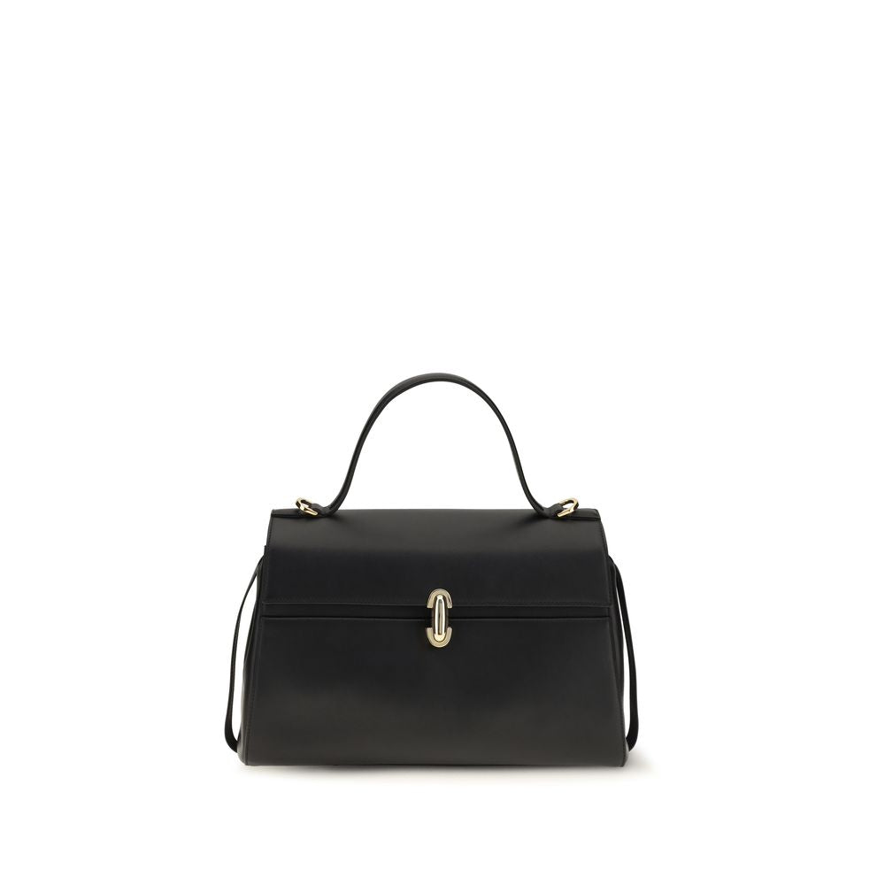Savette Black Calf Leather Bos Taurus Handbag - Eljoys Fashion 