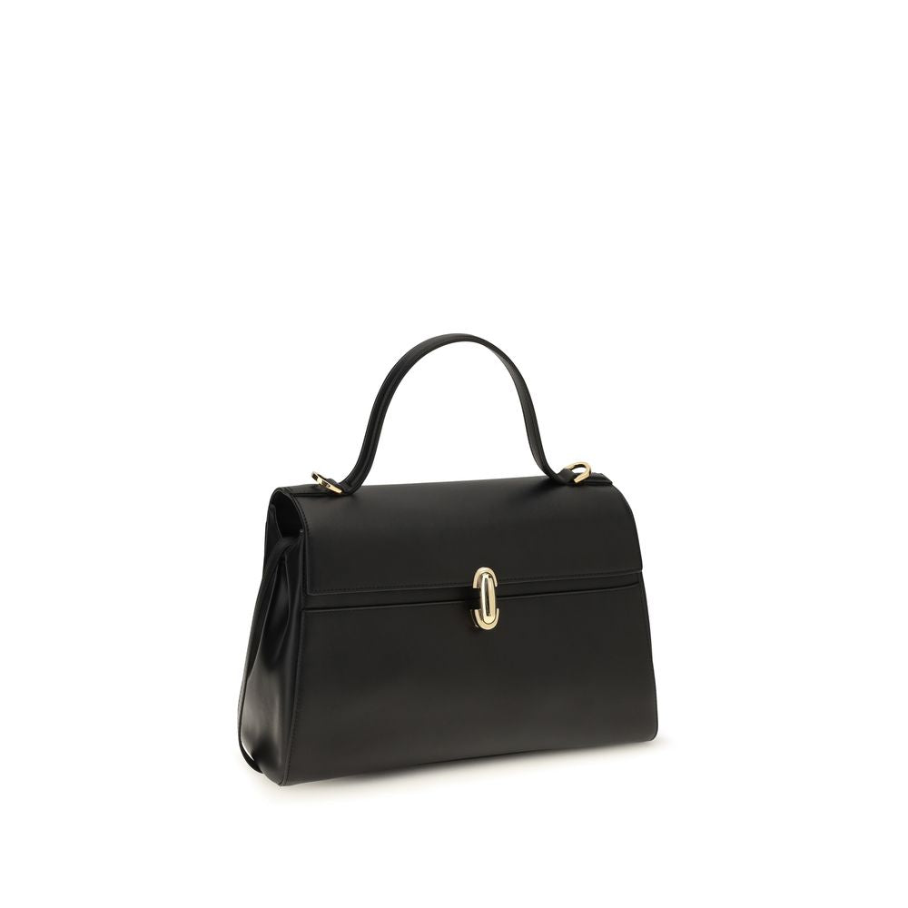 Savette Black Calf Leather Bos Taurus Handbag - Eljoys Fashion 