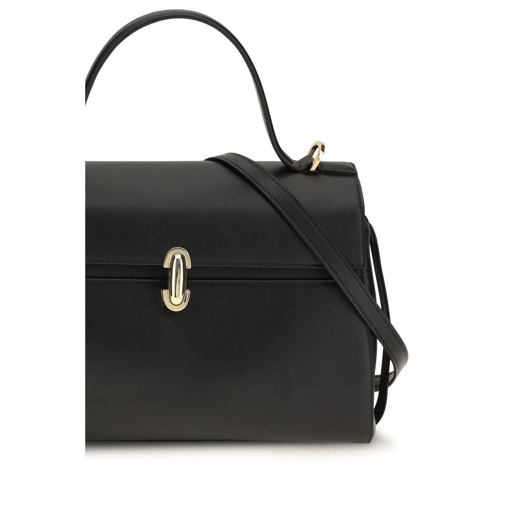 Savette Black Calf Leather Bos Taurus Handbag - Eljoys Fashion 