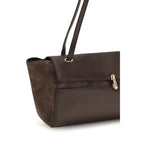 Savette Brown Calf Leather Bos Taurus Shoulder Bag
