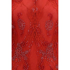 Blumarine Red Polyamide Cocktail Dress - Eljoys Fashion 