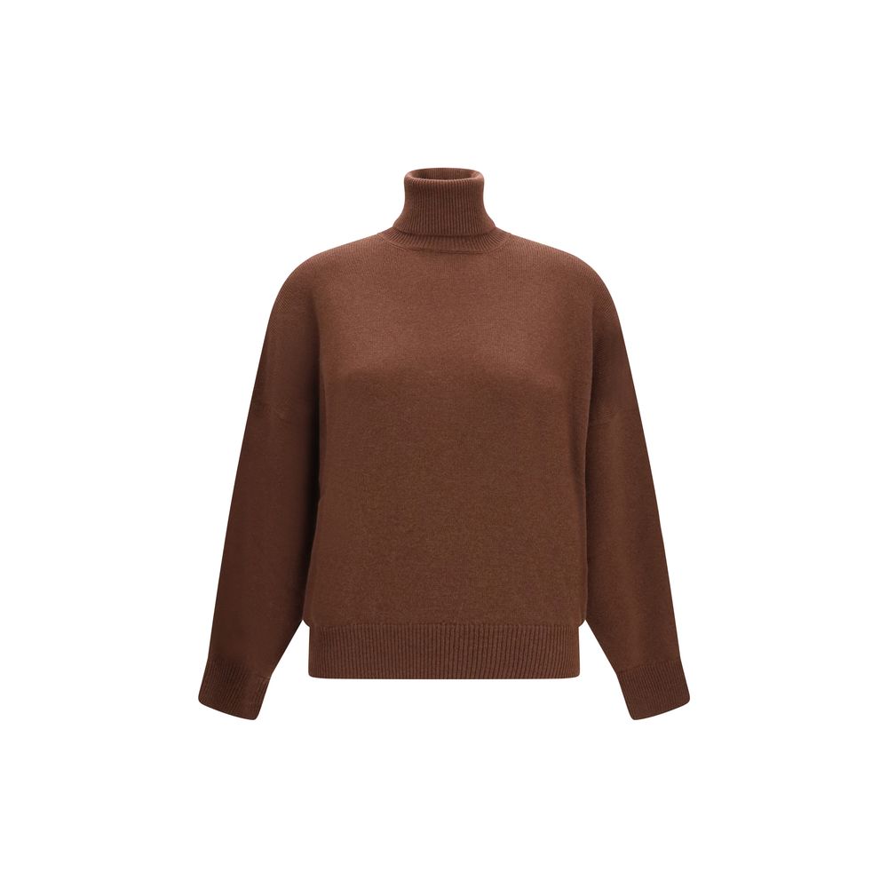 Brunello Cucinelli Brown Cashmere Turtleneck - Eljoys Fashion 