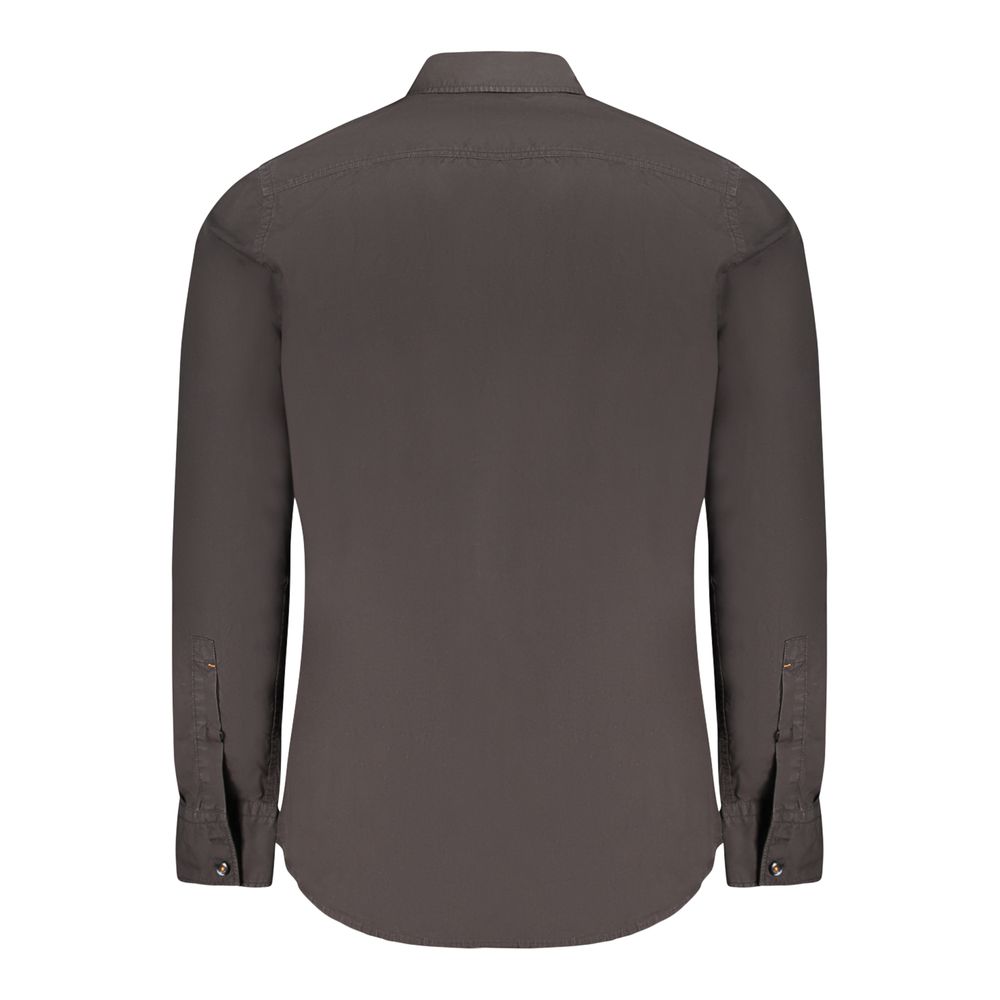 Hugo Boss Black Cotton Men's Shirt - Eljoys Fashion 