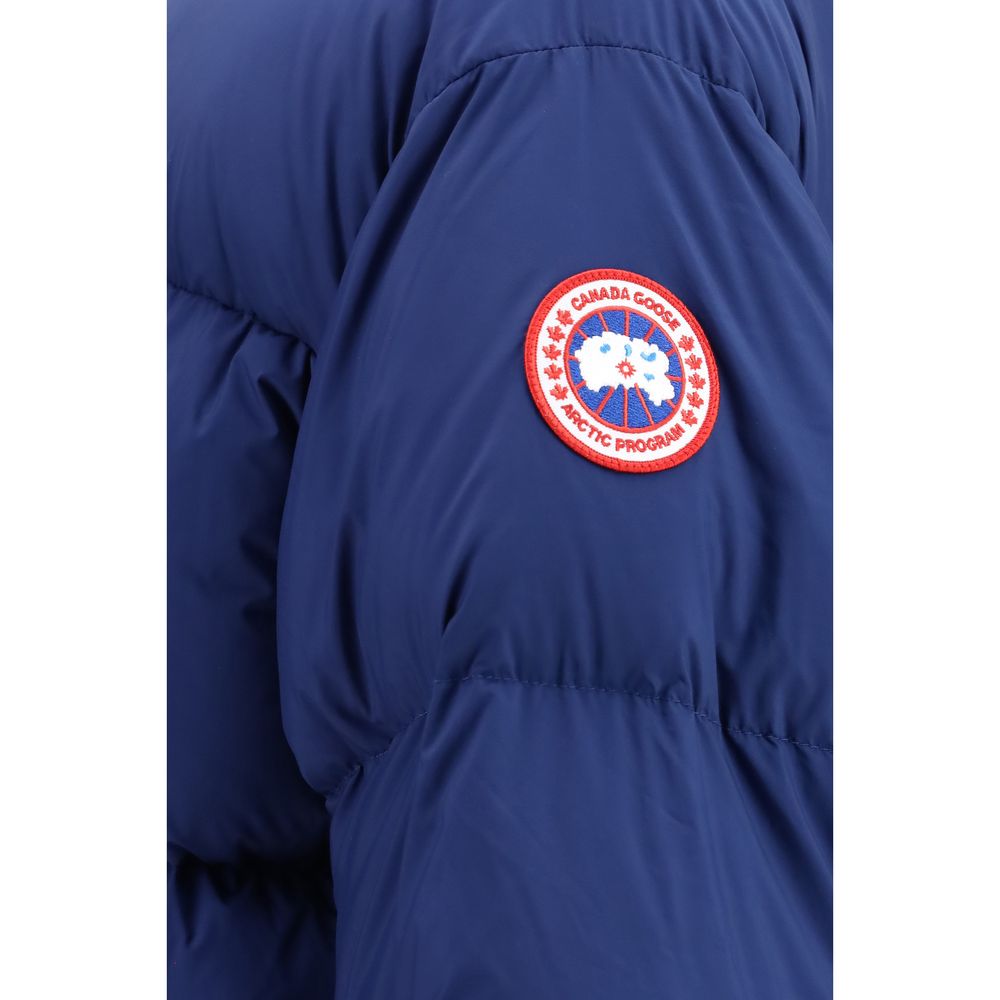 Canada Goose Blue Nylon Full-Length Jacket - Eljoys Fashion 