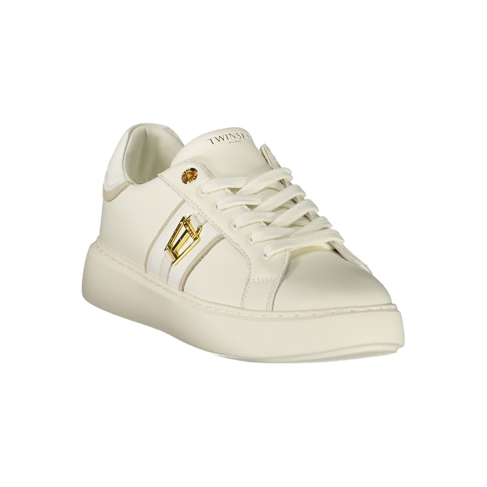Twinset White Polyurethane Women's Sneaker - Eljoys Fashion 