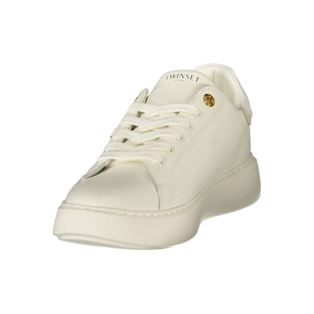 Twinset White Polyurethane Women's Sneaker - Eljoys Fashion 