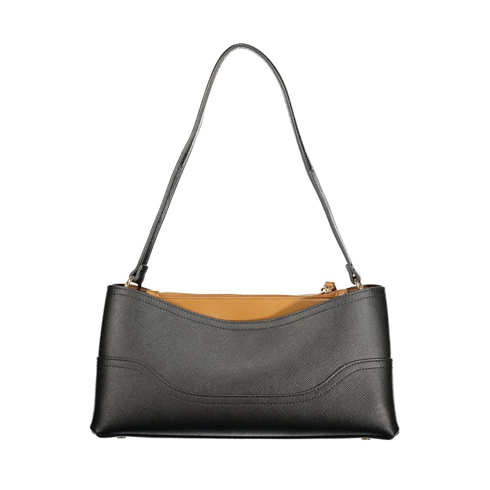 Twinset Nero Polyurethane Women Bag with Compartments and Central Pocket - Eljoys Fashion 