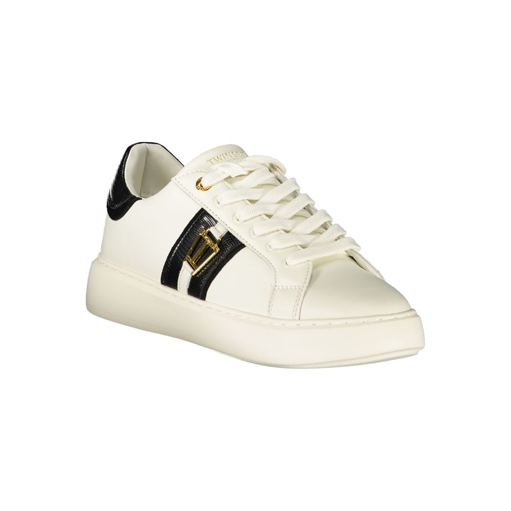 Twinset White Polyurethane Women's Sneaker - Eljoys Fashion 
