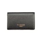 Twinset Black Polyurethane Women's Wallet - Eljoys Fashion 