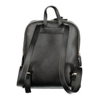 Twinset Black Polyurethane Women Backpack - Eljoys Fashion 