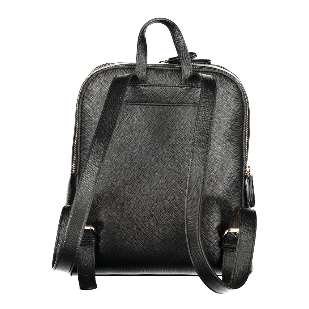 Twinset Black Polyurethane Women Backpack - Eljoys Fashion 