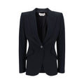 Alexander McQueen Black Acetate Blazer - Eljoys Fashion 
