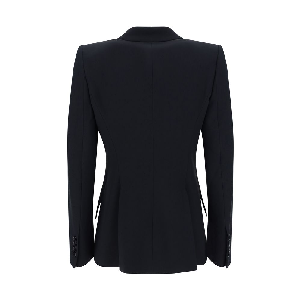 Alexander McQueen Black Acetate Blazer - Eljoys Fashion 