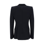 Alexander McQueen Black Acetate Blazer - Eljoys Fashion 