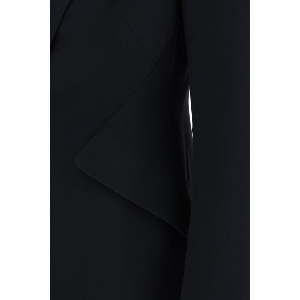 Alexander McQueen Black Acetate Blazer - Eljoys Fashion 