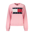 Tommy Hilfiger Pink Cotton Women's Sweatshirt - Eljoys Fashion 