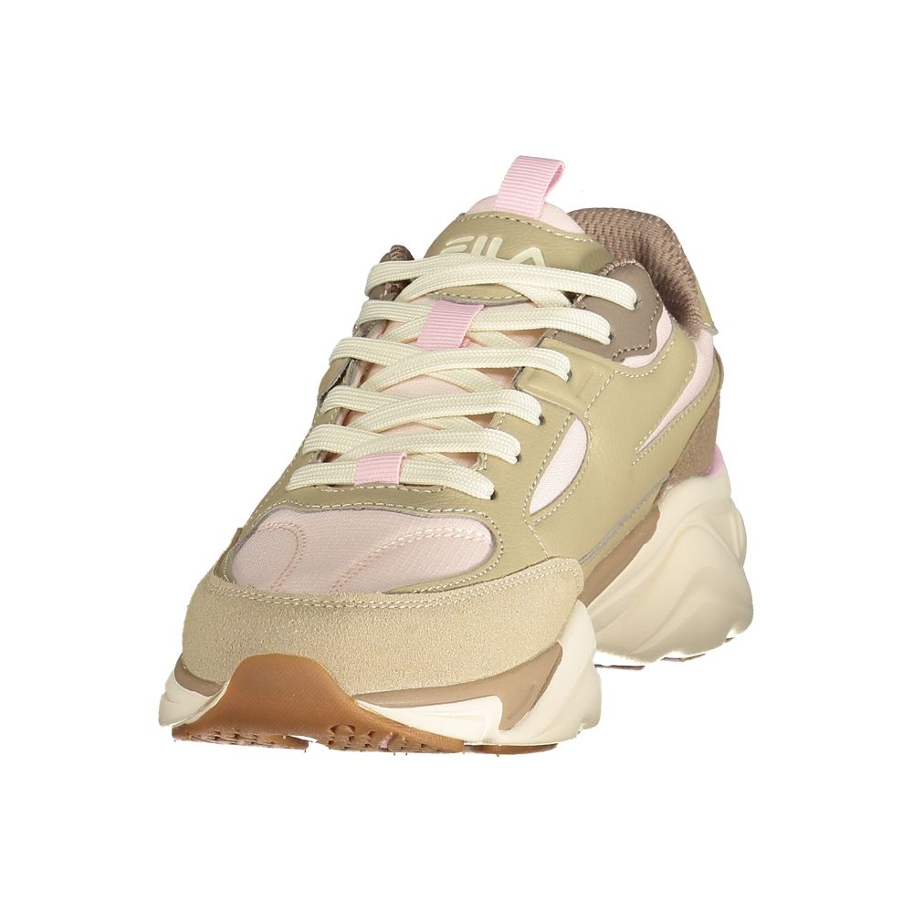 Fila Beige Polyurethane Women's Sneaker - Eljoys Fashion 